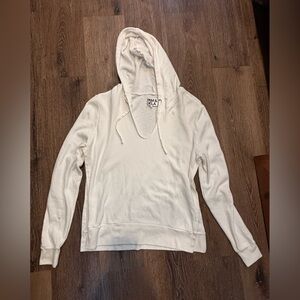 White athletic sweatshirt large